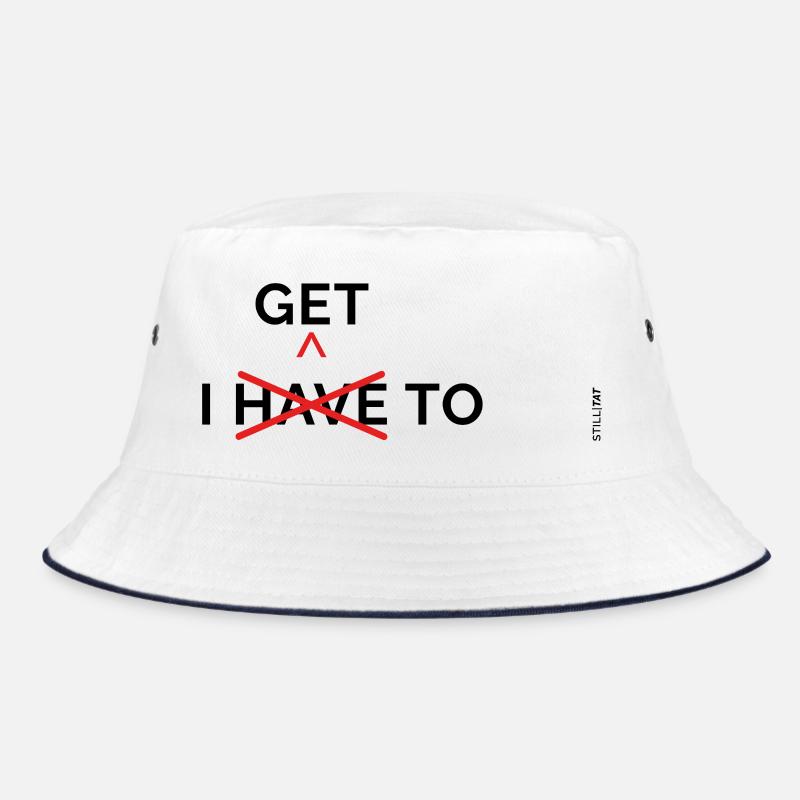 Rote Geometrie Bucket Hat