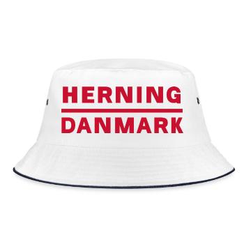 Herning Denmark Local Style - Bucket Hat - white/navy - Front