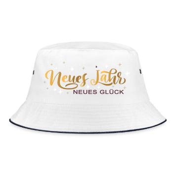 New Year, New Luck - Bucket Hat - white/navy - Front