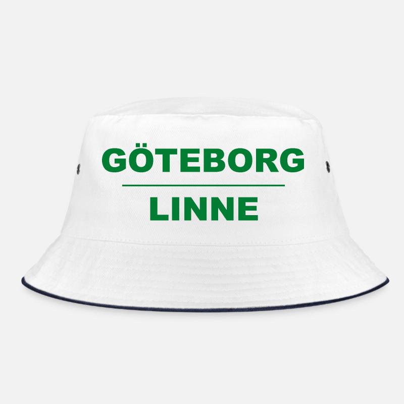 Göteborg Linen – Green-Black Design Bucket Hat