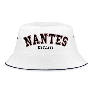 Nantes Est. 1975 - Bucket Hat - white/navy - Front