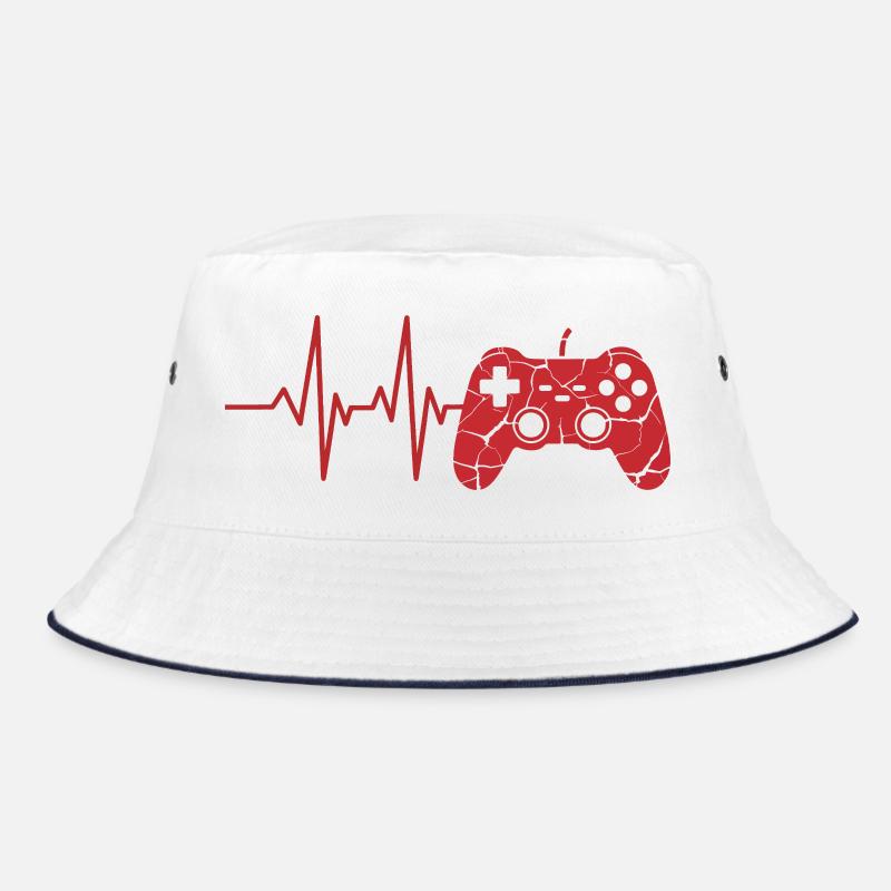 Herzschlag Controller Motiv Bucket Hat