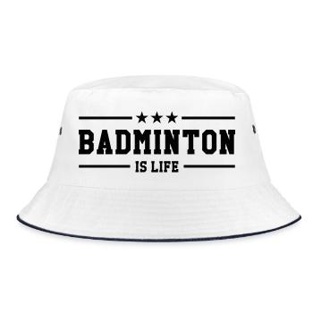 Le Badminton c'est la Vie - Bob - blanc/marine - Devant
