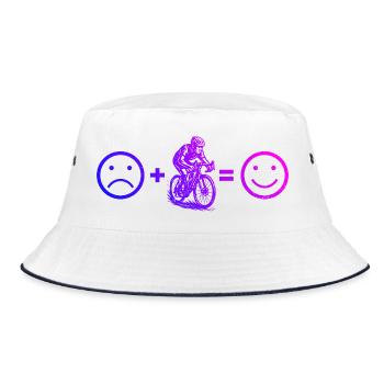 Conception de vélo de route compact pour vélo de route - Bob - blanc/marine - Devant