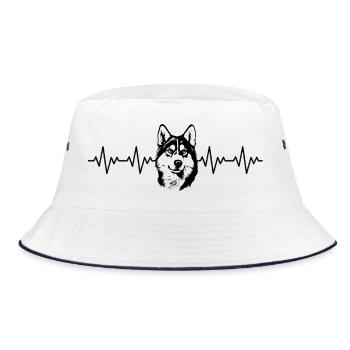 Battement cardiaque ECG Husky - Bob - blanc/marine - Devant