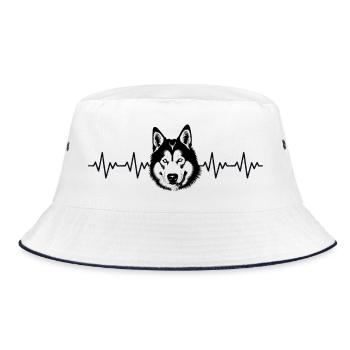 Battement cardiaque ECG Husky - Bob - blanc/marine - Devant