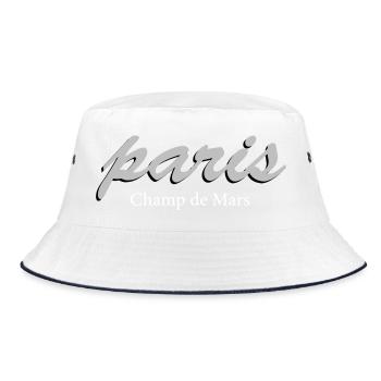 Paris Champ de Mars Vintage Script - Bob - blanc/marine - Devant