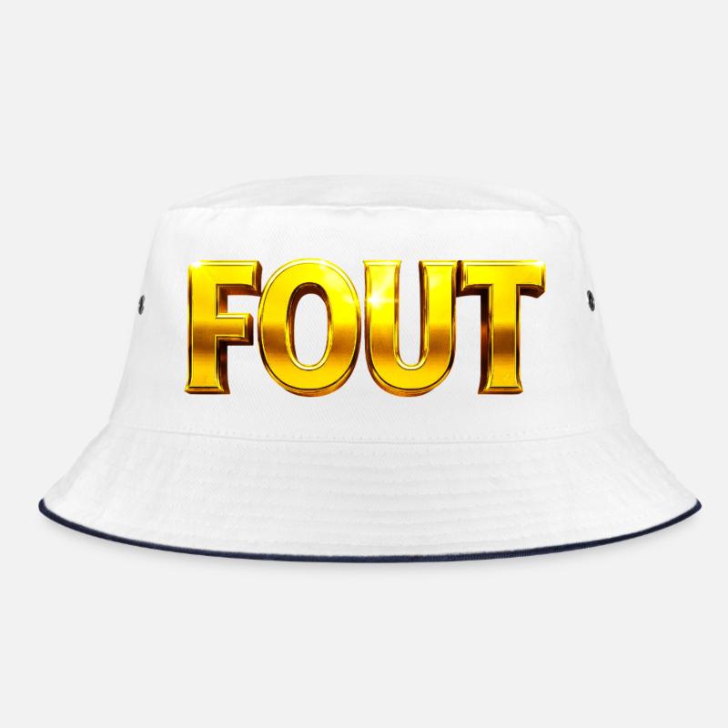 Golden Error Typografie Bucket Hat