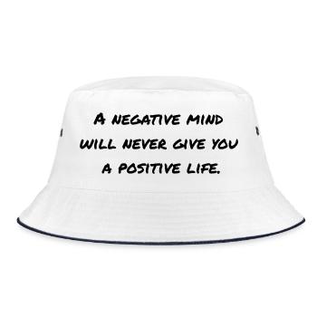 Dicton motivant - Bob - blanc/marine - Devant