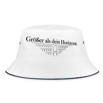 Vogtland - Göltzschtalbrücke - Bucket Hat - Weiß/Navy - Vorne