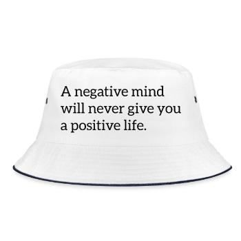 Dicton motivationnel anglais - Bob - blanc/marine - Devant