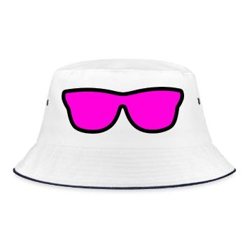 Lunettes de soleil - Bob - blanc/marine - Devant