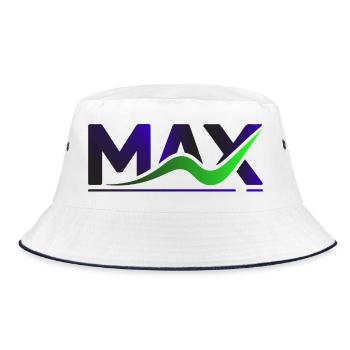 T-shirt du logo dégradé d’ondes MAX - Bob - blanc/marine - Devant