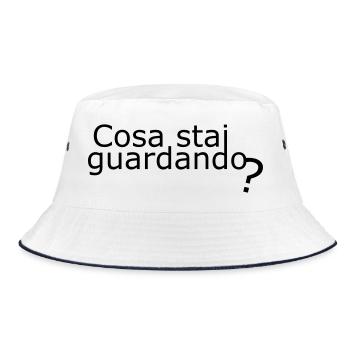 Looking - Bucket Hat - white/navy - Front