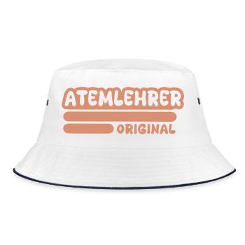Gift for Breathing Instructor - Bucket Hat - white/navy - Front