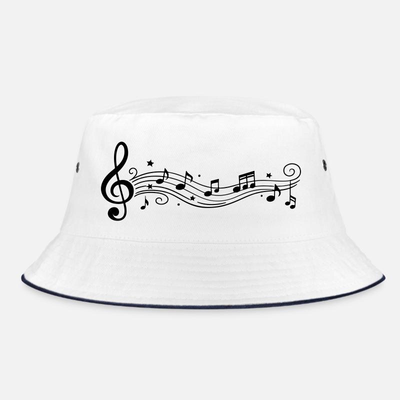 Musical Notes Melody Clefs Bucket Hat