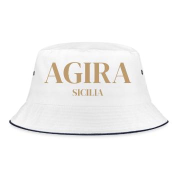 Emblème d’Agira Sicilia - Bob - blanc/marine - Devant