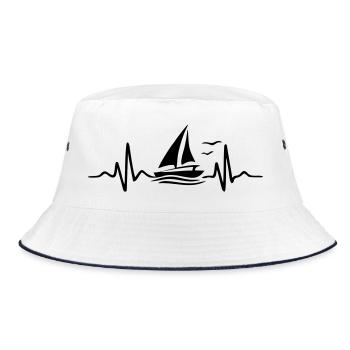 Sail - Bucket Hat - white/navy - Front