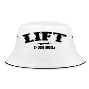Varsity Arch - Lift Dept - Bucket Hat - white/navy - Front