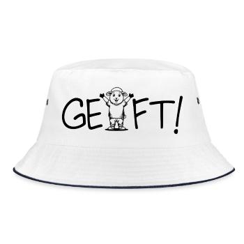 Done! Sheep - Bucket Hat - white/navy - Front