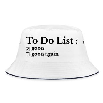 Funny To-Do List: My To-Do List - Bucket Hat - white/navy - Front