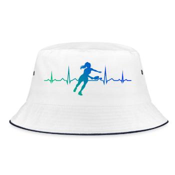 Fans d’athlètes de pickleball avec des joueurs de pickleball - Bob - blanc/marine - Devant