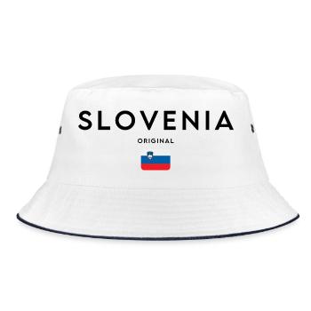 Drapeau slovène, design minimaliste élégant - Bob - blanc/marine - Devant