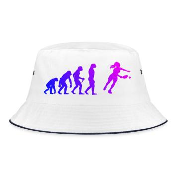 Pickleball player gift for pickleball pro fans - Bucket Hat - white/navy - Front