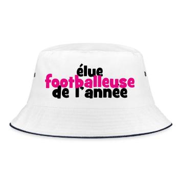 Footballeuse de l'Année : La Reine des Terrains - Bob - blanc/marine - Devant