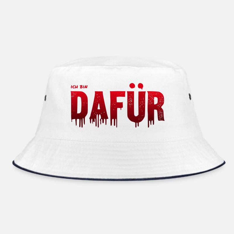 Ich bin dafür - positive rote Typografie Bucket Hat
