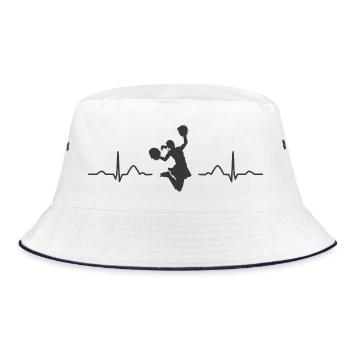 Cheerleader Cheer Mom Cheerleading - Bucket Hat - white/navy - Front