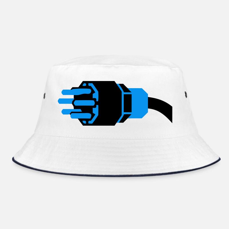 Starkstrom Stecker Elektriker Bucket Hat