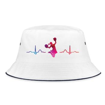 Cheerleader Cheer Mom Cheerleading - Bucket Hat - white/navy - Front
