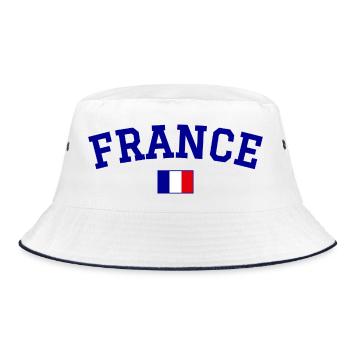 Drapeau français Bleu - Bob - blanc/marine - Devant
