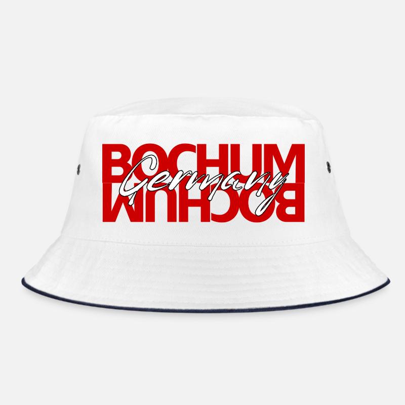 Bochum Germany Script Overlay Bucket Hat