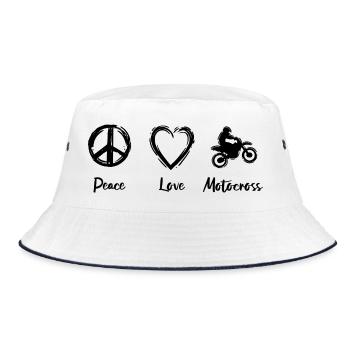 Amour du motocross - Bob - blanc/marine - Devant