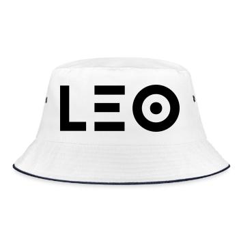 Prénom Leo - Bob - blanc/marine - Devant