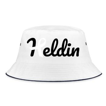 Heldin Krebs - Bucket Hat - Weiß/Navy - Vorne