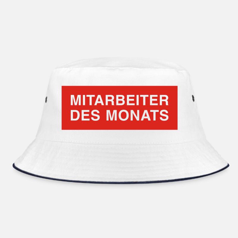 mitarbeiter des monats - Bucket Hat - Weiß/Navy