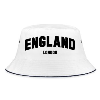LONDON England - Bucket Hat - white/navy - Front