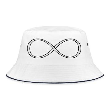 Infinity infinity sign love gift - Bucket Hat - white/navy - Front