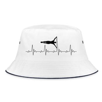 Calisthenics Human Flag Heartbeat Fréquence Puls - Bob - blanc/marine - Devant