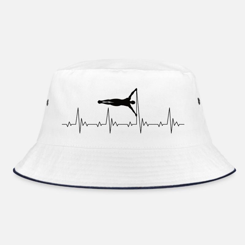 Calisthenics Human Flag Heartbeat Fréquence Puls - Bob - blanc/marine
