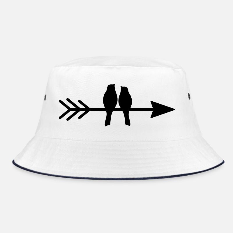 Couple oiseaux oiseaux sur flèche cadeau amour Bob