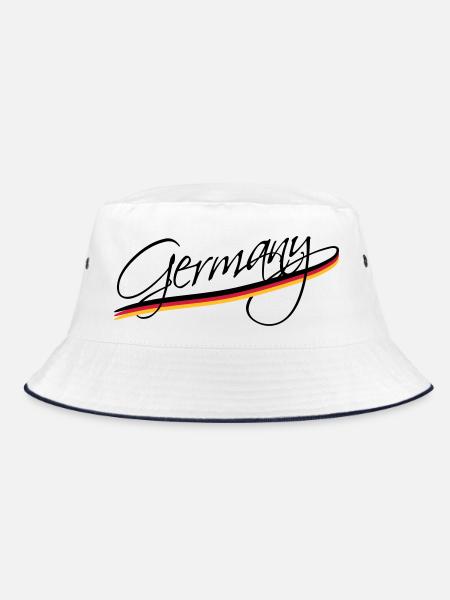 Germany - Bucket Hat - Weiß/Navy