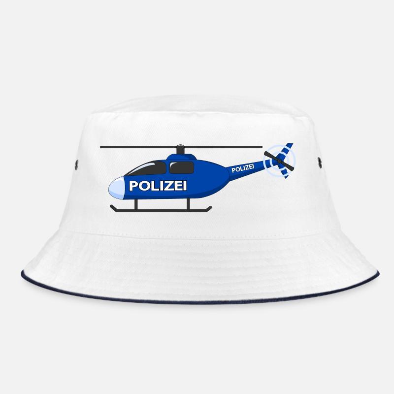 Hubschrauber Polizei Bucket Hat