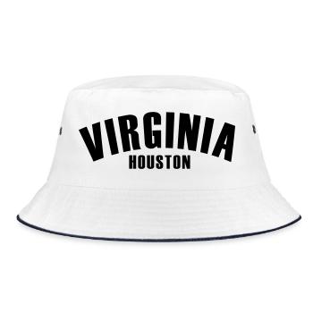 Virginia Shirt - Bucket Hat - white/navy - Front