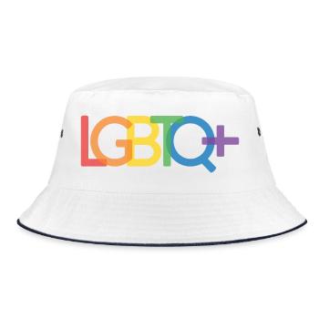 Pride Month - LGBTQ+ - Bucket Hat - Weiß/Navy - Vorne