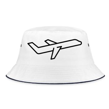 Icône D’avion Contour Ascendant Vol - Bob - blanc/marine - Devant