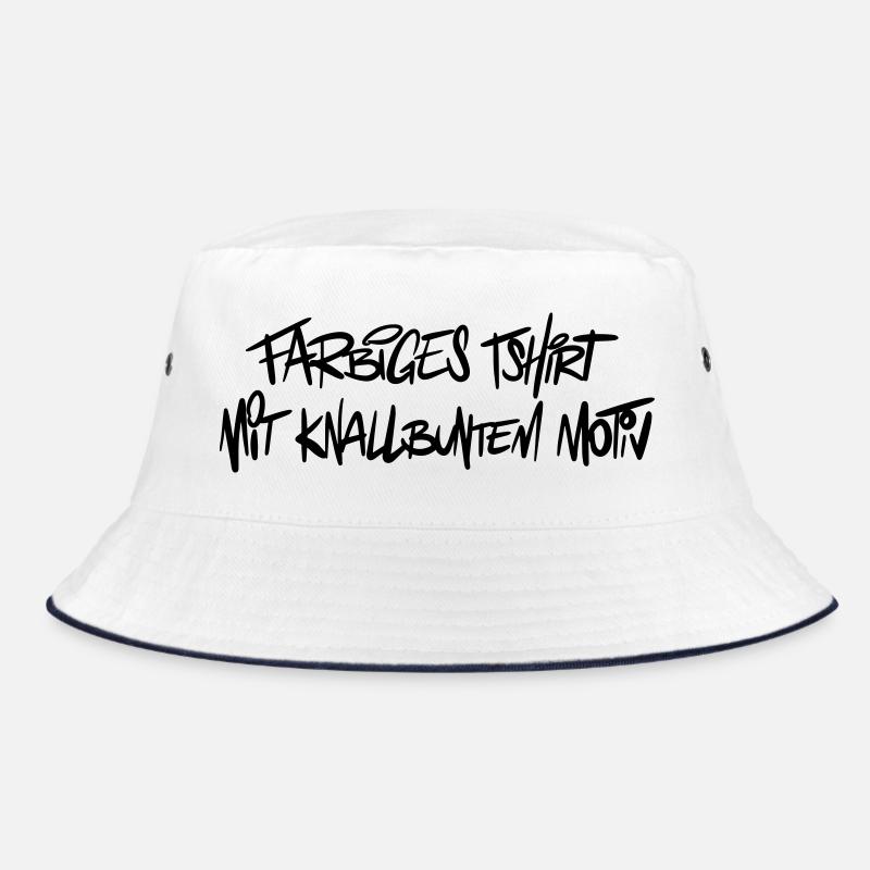 Farbiges Shirt Humor Spruch Bucket Hat